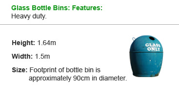 Glass Bottle Bins: Features: Heavy duty. 